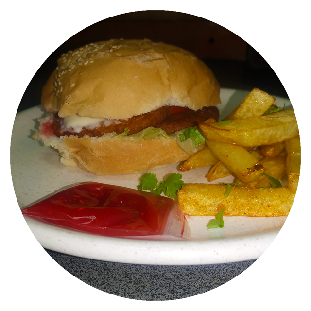 Chicken Burger & Chips