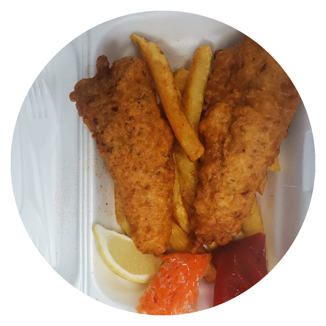 Fried Hake, Chips